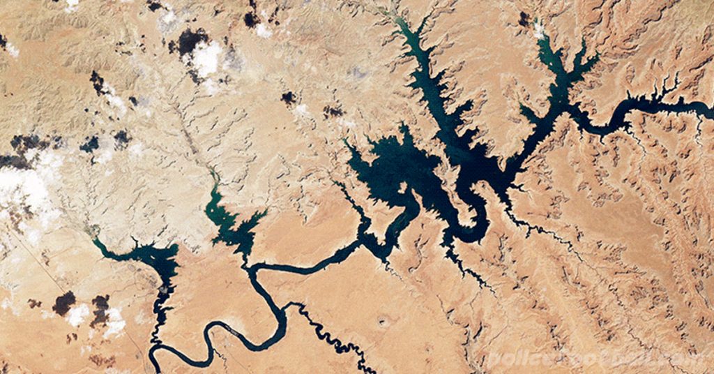 ทะเลสาบพาวเวลล์ ยังคงหดตัว ทะเลสาบพาวเวลล์ ซึ่งเป็นอ่างเก็บน้ำที่ใหญ่เป็นอันดับสองในสหรัฐอเมริกา ปัจจุบันอยู่ที่ระดับต่ำสุด