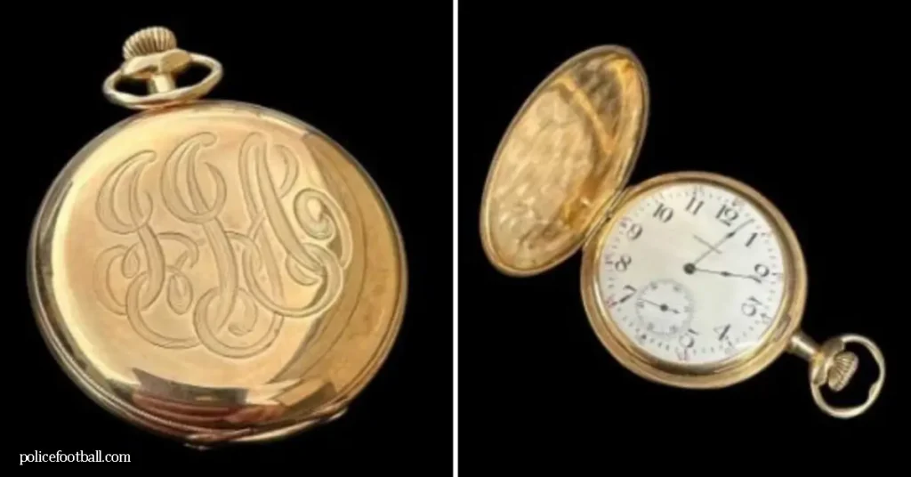 นาฬิกาพกทองคำ ที่พบในเรือไททานิคกำลังรอการประมูล และอาจขายได้ในราคาสูงถึง 150,000 ปอนด์หรือเกือบ 190,000 ดอลลาร์ การประมูล